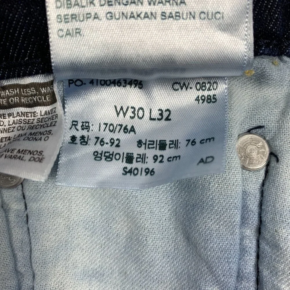 Levi's 514 30" X 32" Straight Fit Dark Wash - Picture 3 of 5